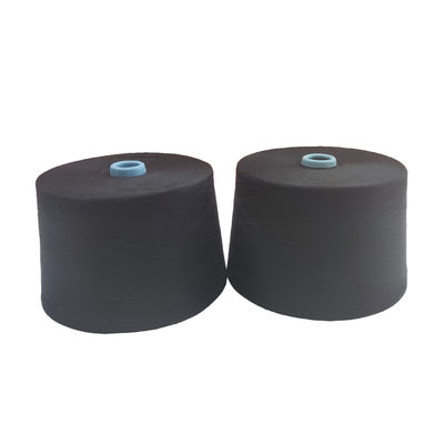 Z Twist Zwart Polyester 100% 30/1 32/1 40/1 Siro Spun Garne voor brei- en weefwerk