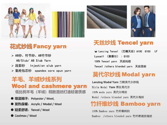 80% gerecycled polyester 20% viscose gemengd NE 20/1 Siro Spun Weaving Yarn Cone voor T-shirt garens