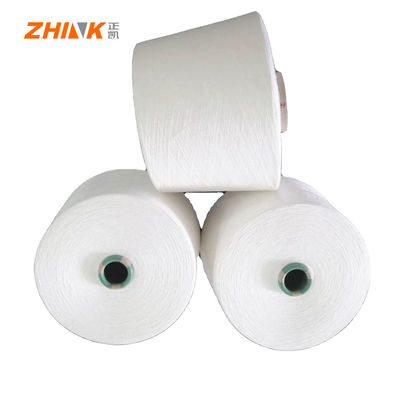 80% gerecycled polyester 20% viscose gemengd NE 20/1 Siro Spun Weaving Yarn Cone voor T-shirt garens
