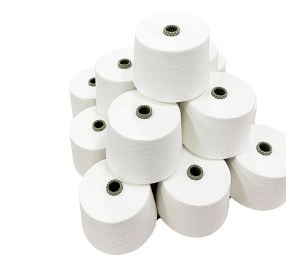 Ruw patroon gemengd garen PV 80% polyester 20% viscose Ne16s 40D spandex kerngesponnen garen