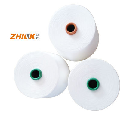 Spun garen 100% polyester 16 40D spandex kern op maat