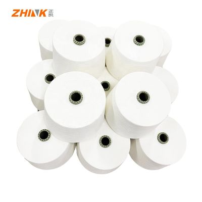 100% polyester Ne45S Vortex Spun Garens Raw White voor brei- en weefwerk