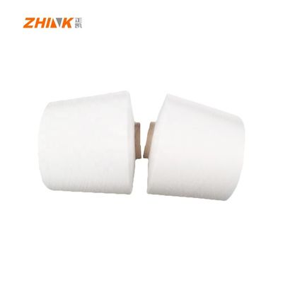 100% polyester Ne45S Vortex Spun Garens Raw White voor brei- en weefwerk