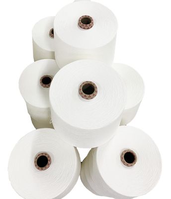 Ruw patroon gemengd garen PV 80% polyester 20% viscose Ne16s 40D spandex kerngesponnen garen