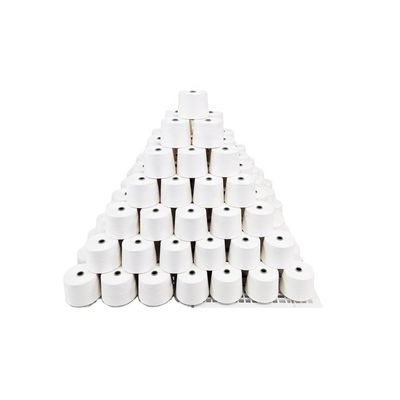NE55/1 Siro Compact Blended Yarn voor weven / breien Ruw wit 70% modaal 30% acryl