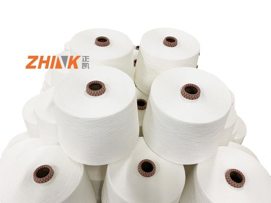 Ruw patroon gemengd garen PV 80% polyester 20% viscose Ne16s 40D spandex kerngesponnen garen