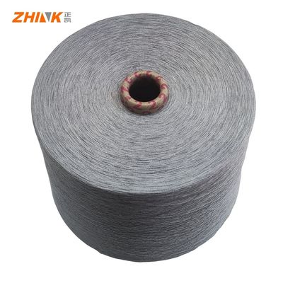 100% polyester NE32/1 Ring Spun Garne voor weven / breien hennep Grijs Zach en glad
