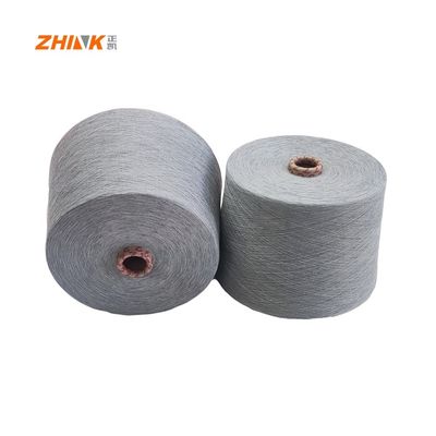 100% polyester NE32/1 Ring Spun Garne voor weven / breien hennep Grijs Zach en glad