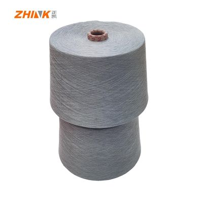 100% polyester NE32/1 Ring Spun Garne voor weven / breien hennep Grijs Zach en glad