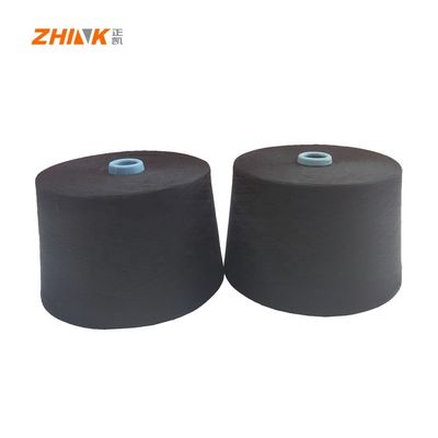 Antibacteriële zwarte speciaal 100% polyester NE26/1 Ring Spun Garne voor weven/breien